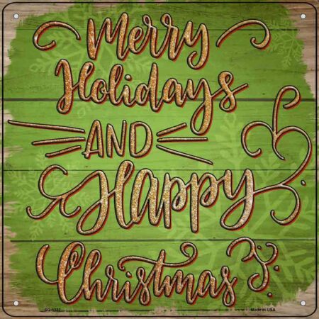 Merry s Green Wholesale Novelty Metal Square Sign