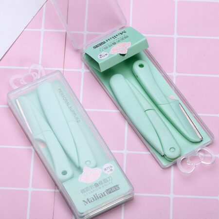 Beauty Tool  Macro Folding Eyebrow Trimming Knife Portable Stainless Steel Blade Eyebrow Shaving